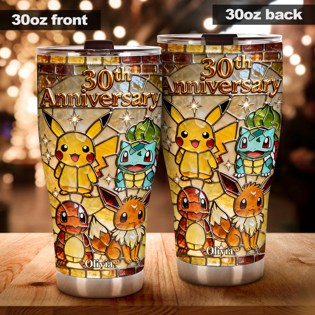Personalized 30th Anniversary Tumbler Gift for Movie Fans