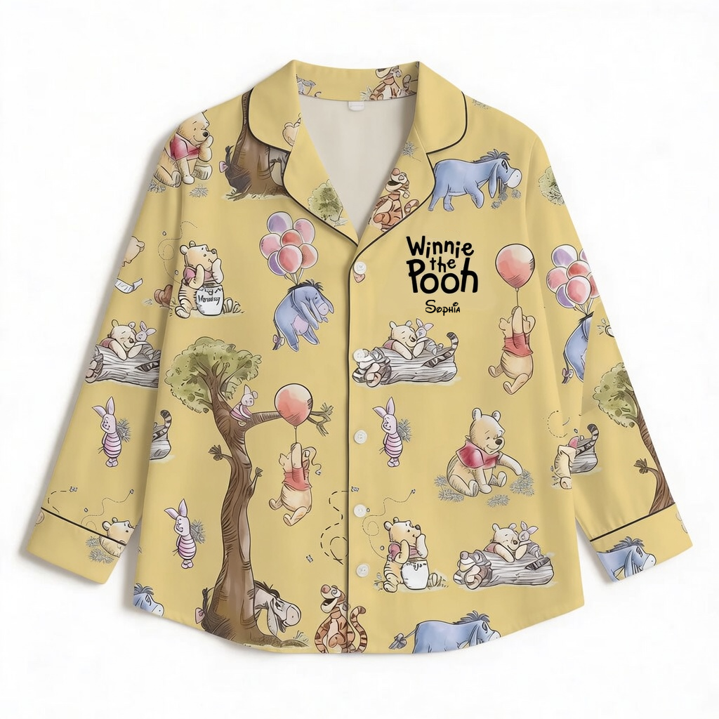 Personalized Winnie the Pooh Pajamas for Movie Fans - Anniversary Gift