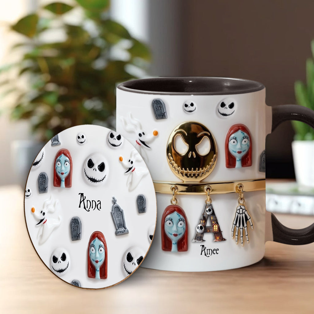 Personalized Spooky Character Mug Custom Name Gift for Movie Fans