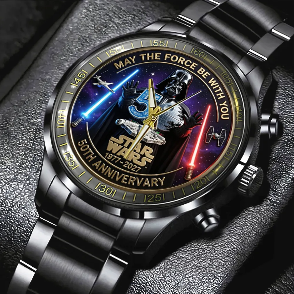 Personalized Star Wars Watch May The Force Be With You Gift for Anniversary