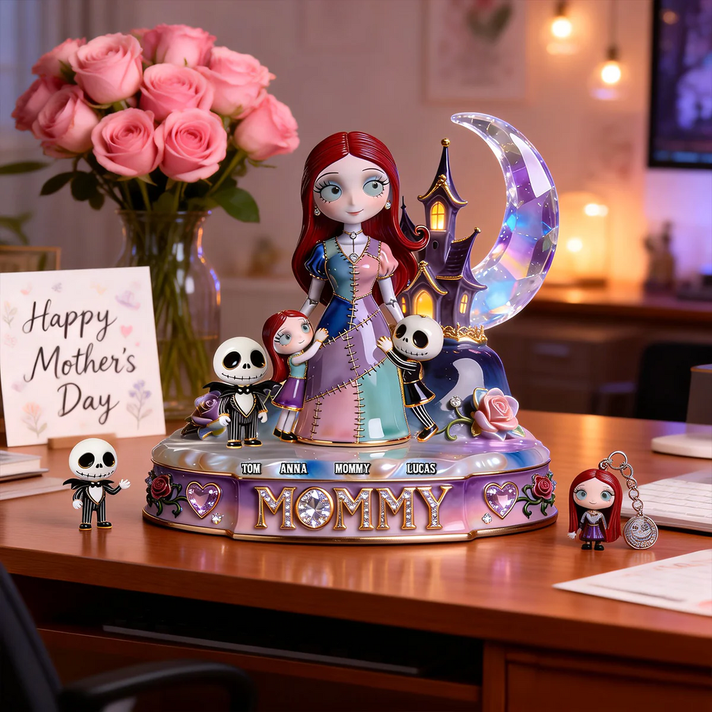 Personalized Spooky Mom Light Box Gift for Mother's Day