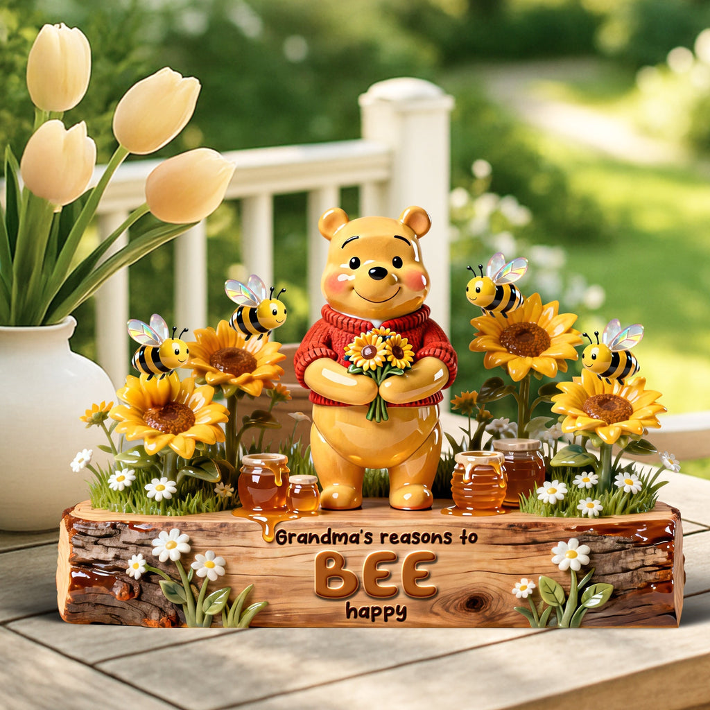 Personalized Acrylic Plaque Gift for Grandma with Bees & Flowers Acrylic Plaque GradoCreations