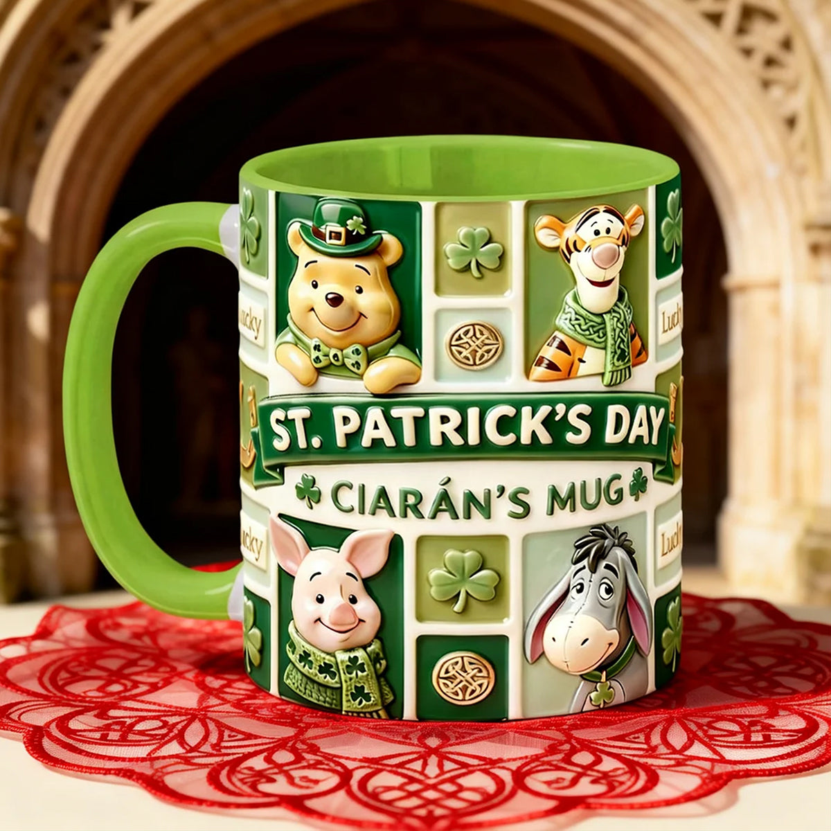 Personalized St. Patrick's Day Accent Mug Gift for Movie Fans