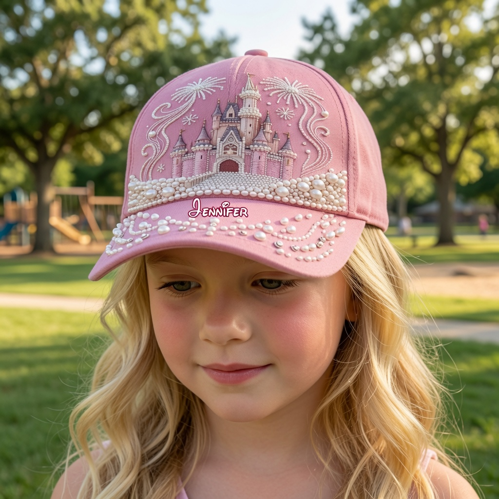 Personalized Magic Castle Cap Custom Name Gift for Her Classic Cap GradoCreations