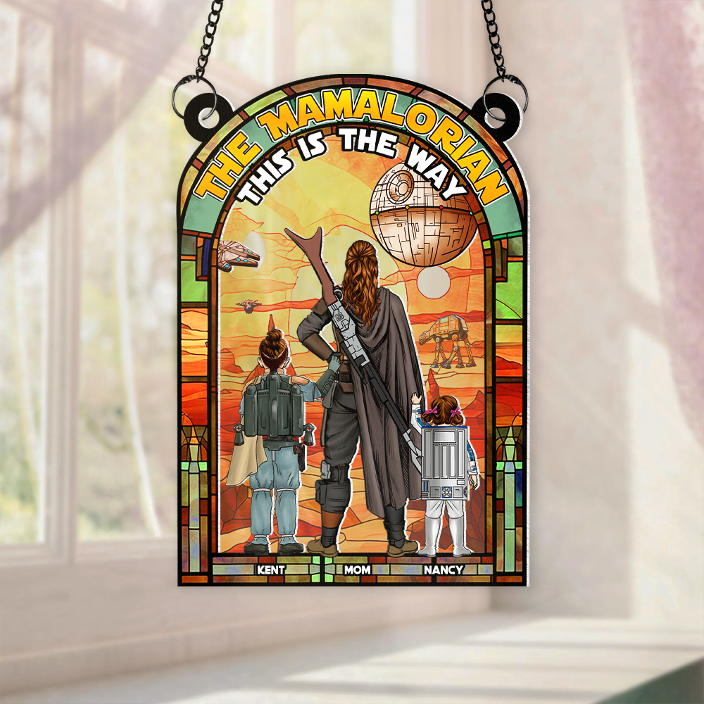 Personalized Outer Space Planet Suncatcher Gift for Mom - Unique Home Decor