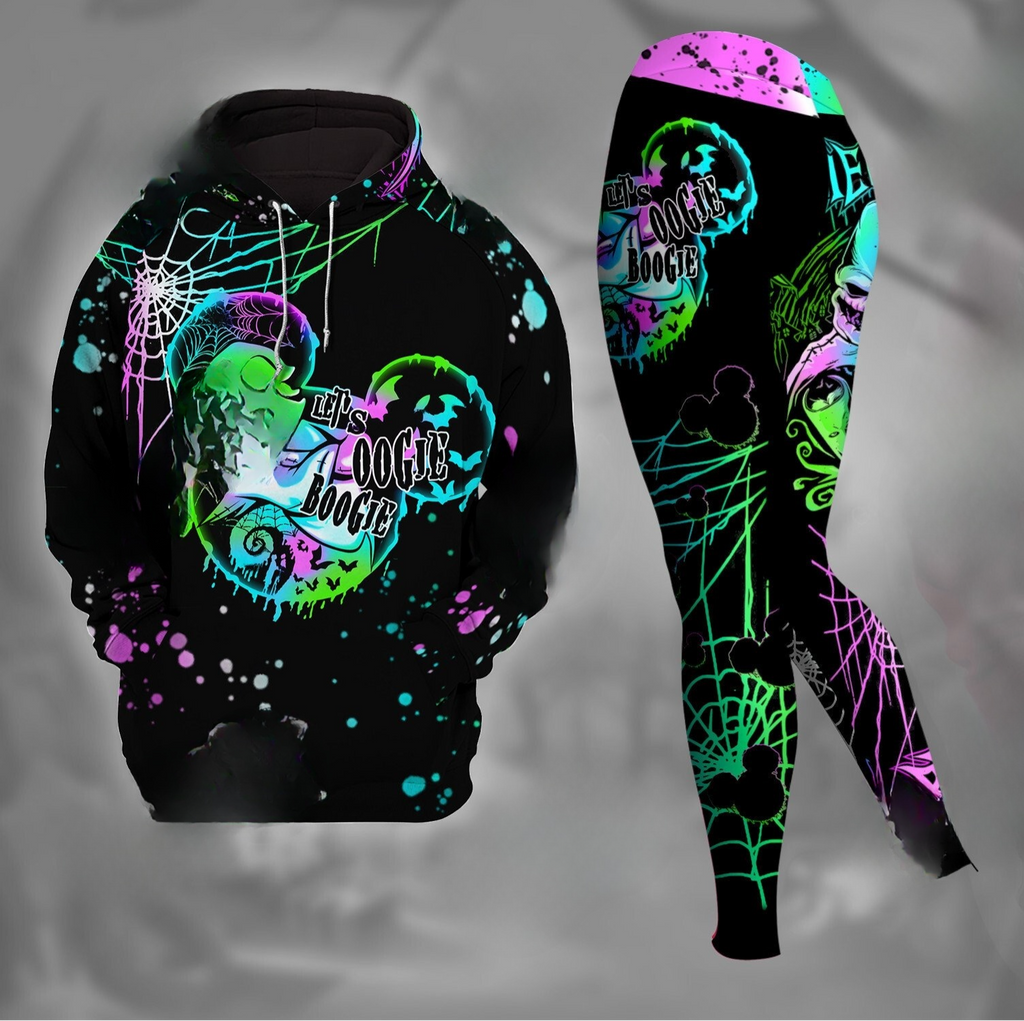 Personalized Spooky Boogie Man Hoodie and Leggings Set Gift for Halloween or Christmas