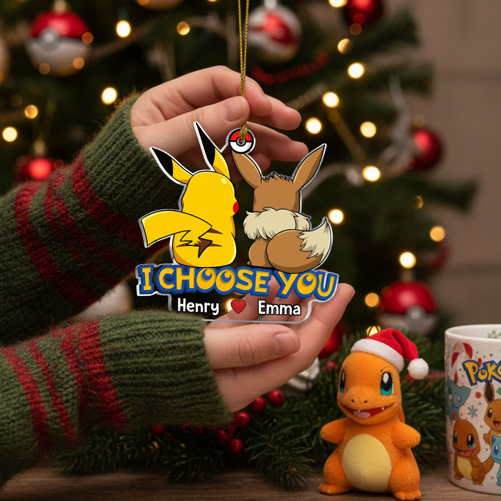 Personalized Acrylic Ornament I Choose You Gift for Couple