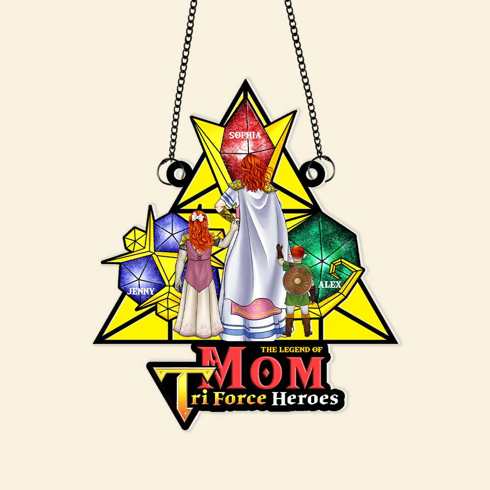 Personalized Legend of Zelda Mom Suncatcher Decor Gift for Mom