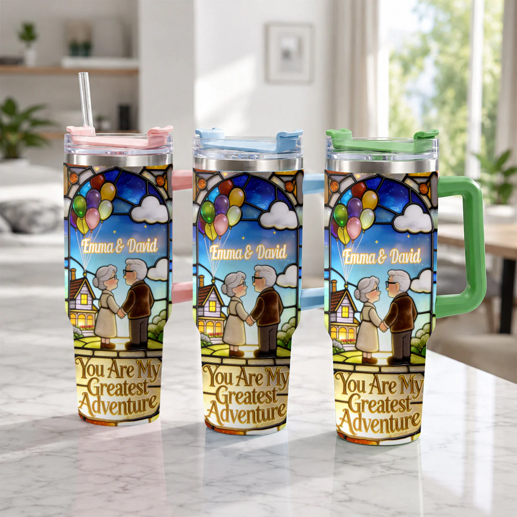 Personalized 40oz Tumbler You Are My Greatest Adventure Gift for Couples