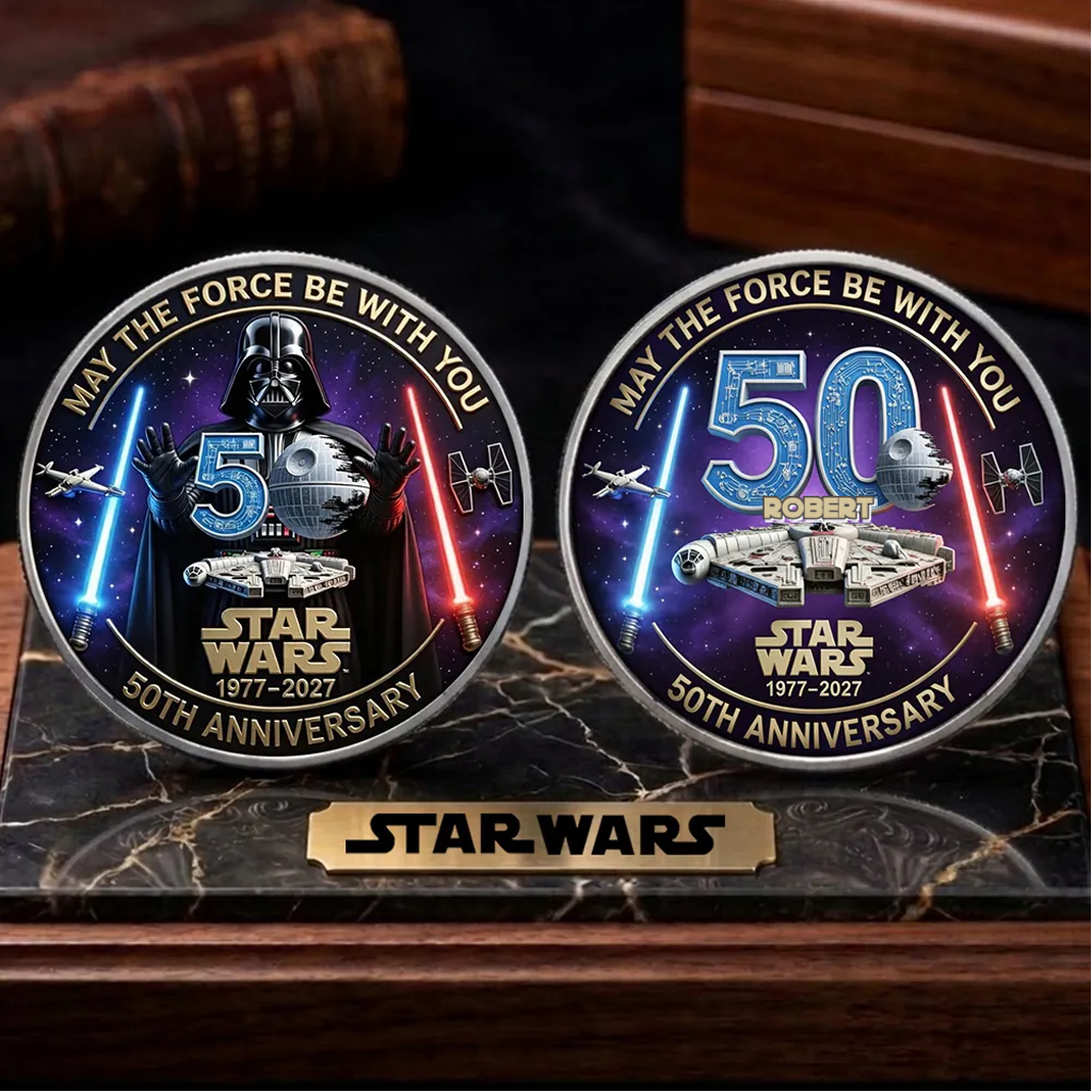 Personalized Star Wars Commemorative Coin Gift for Movie Fans
