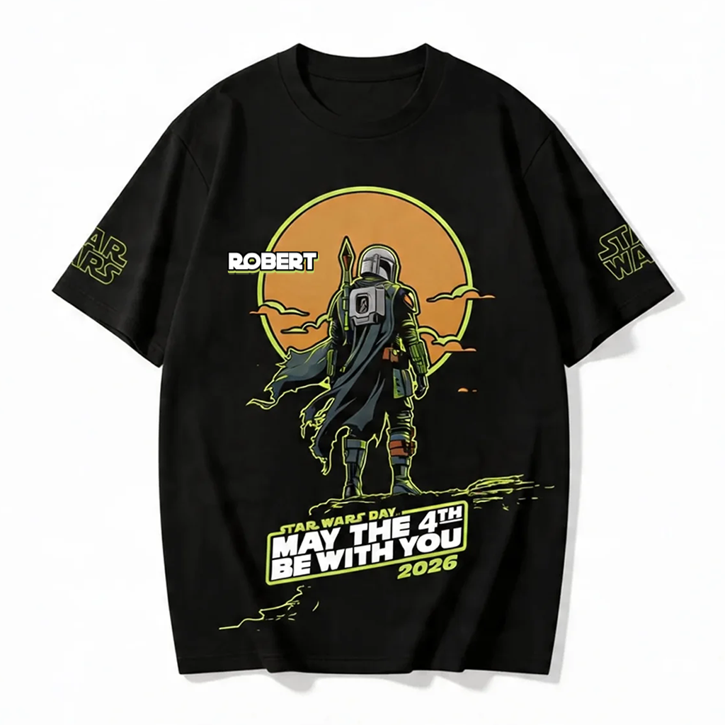Personalized Star Wars May the 4th All Over Shirt Gift for Fans