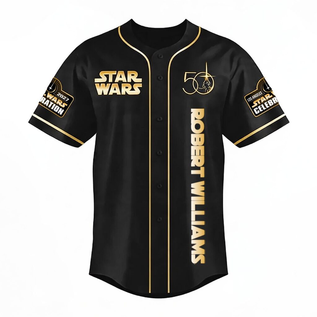 Personalized Star Wars Baseball Jersey Custom Name Gift for Fans