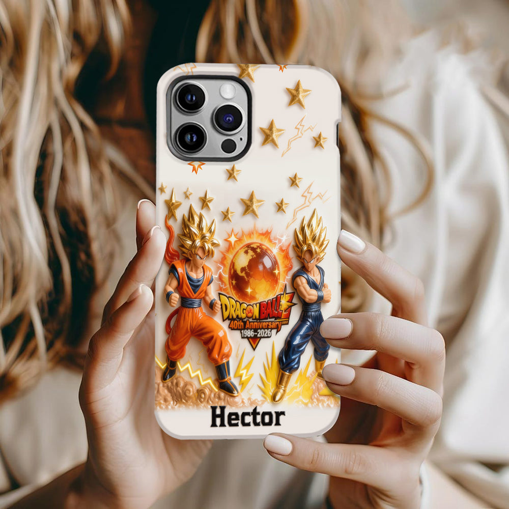 Personalized Dragon Ball 40th Anniversary Phone Case Gift for Fans
