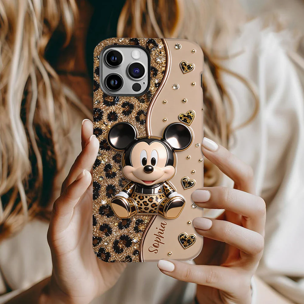 Personalized Mickey Mouse Phone Case Custom Name Gift for Her