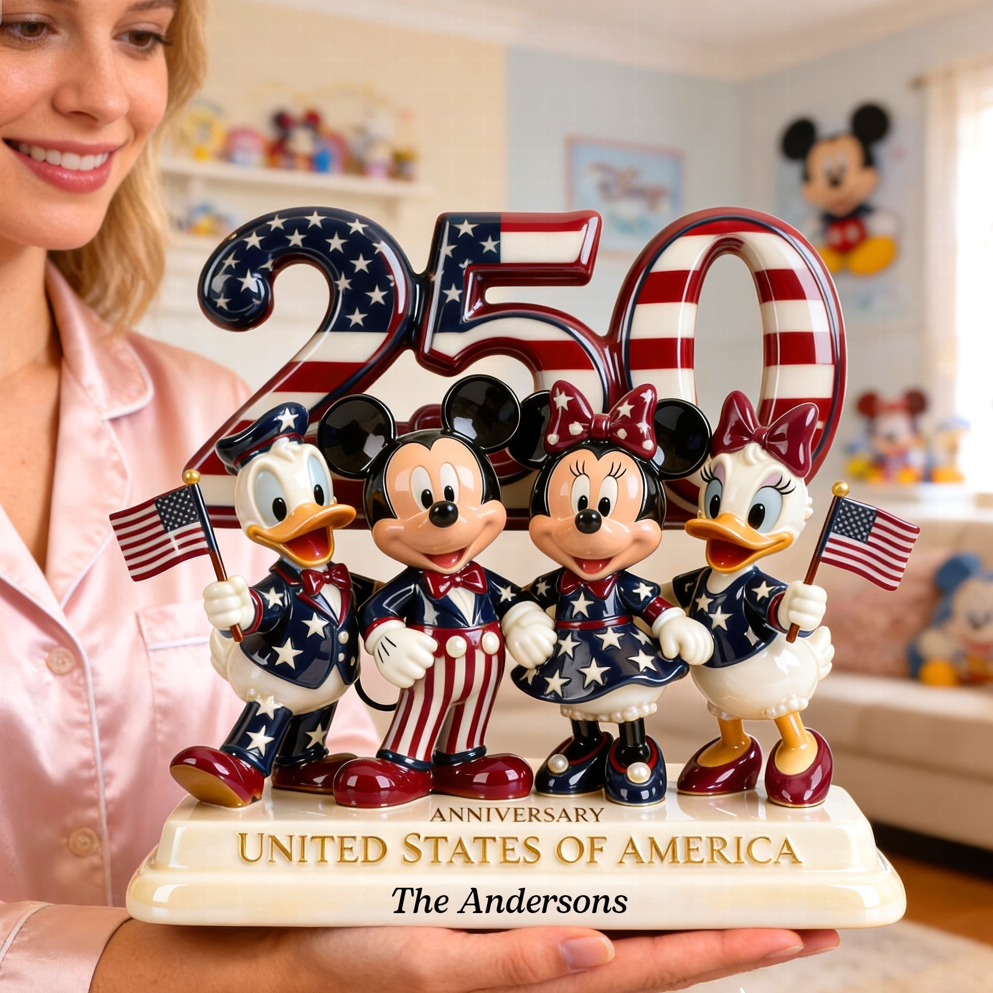 Personalized Acrylic Plaque 250th Anniversary USA Gift Idea