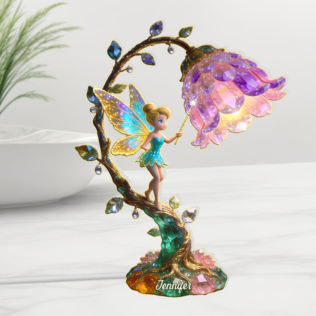 Personalized Acrylic Light Box Disney Fairy Gift for Kids