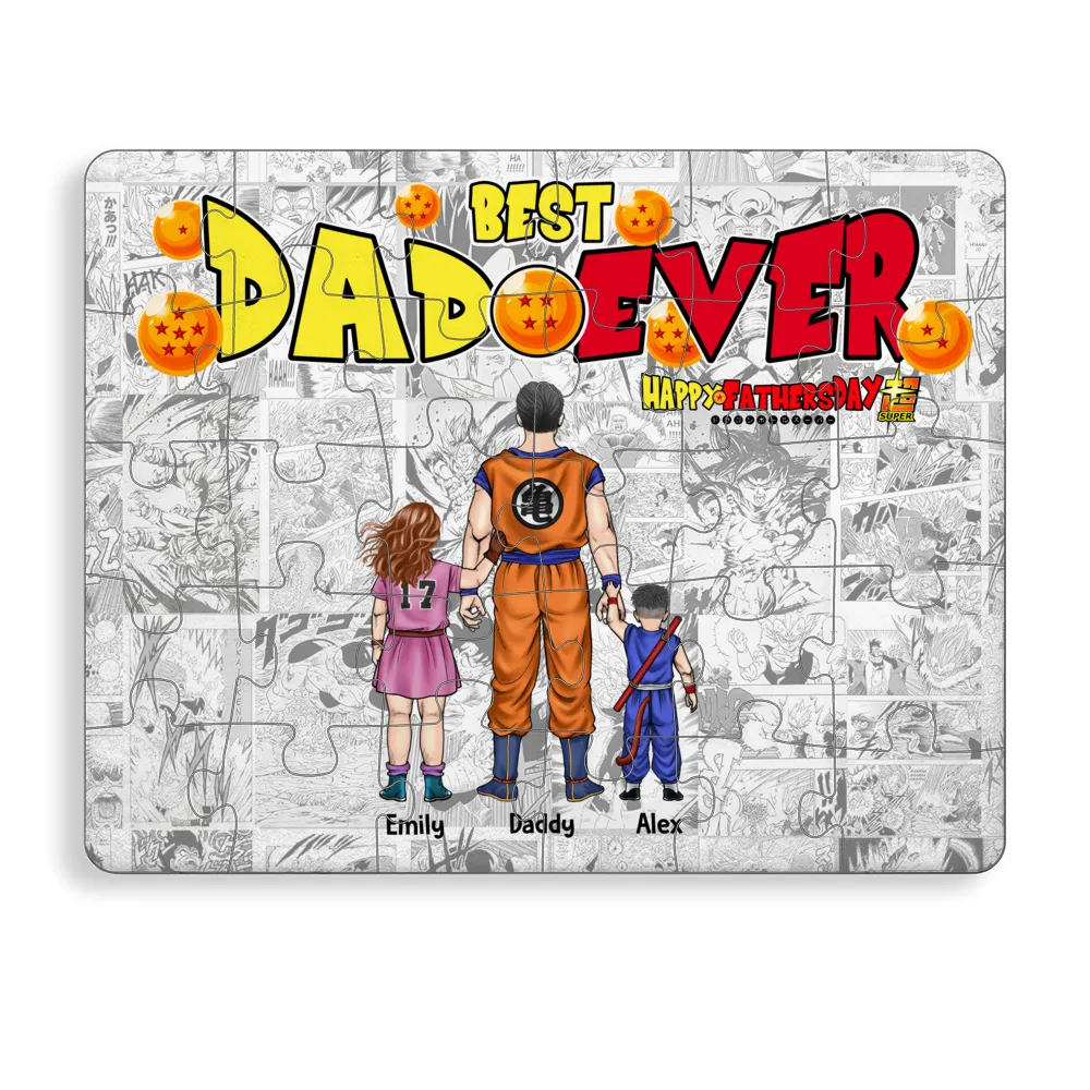Personalized Best Dad Ever Puzzle Unique Gift for Dad