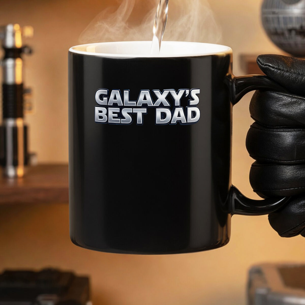 Personalized Galaxy's Best Dad Coffee Mug Custom Name Gift for Father's Day