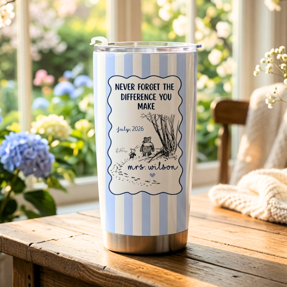 Personalized Teacher Tumbler Unique Thank You Gift for Her Tumbler GradoCreations