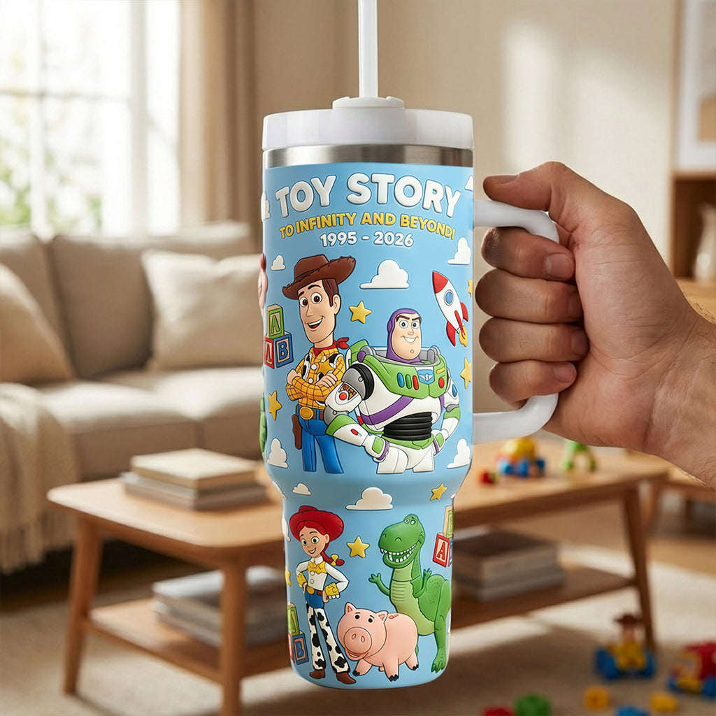 Personalized Toy Story Tumbler with Kids Characters Gift for Movie Fans