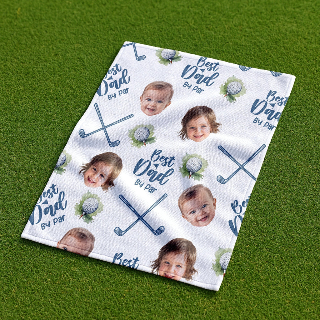 Personalized Funny Golf Towel Custom Photo Gift for Dad