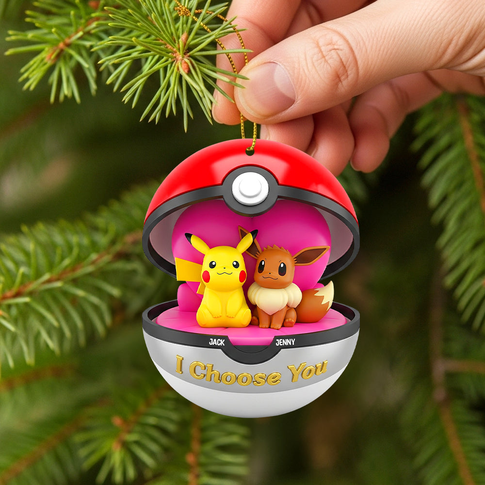 Personalized 'I Choose You' Acrylic Ornament Gift for Couple