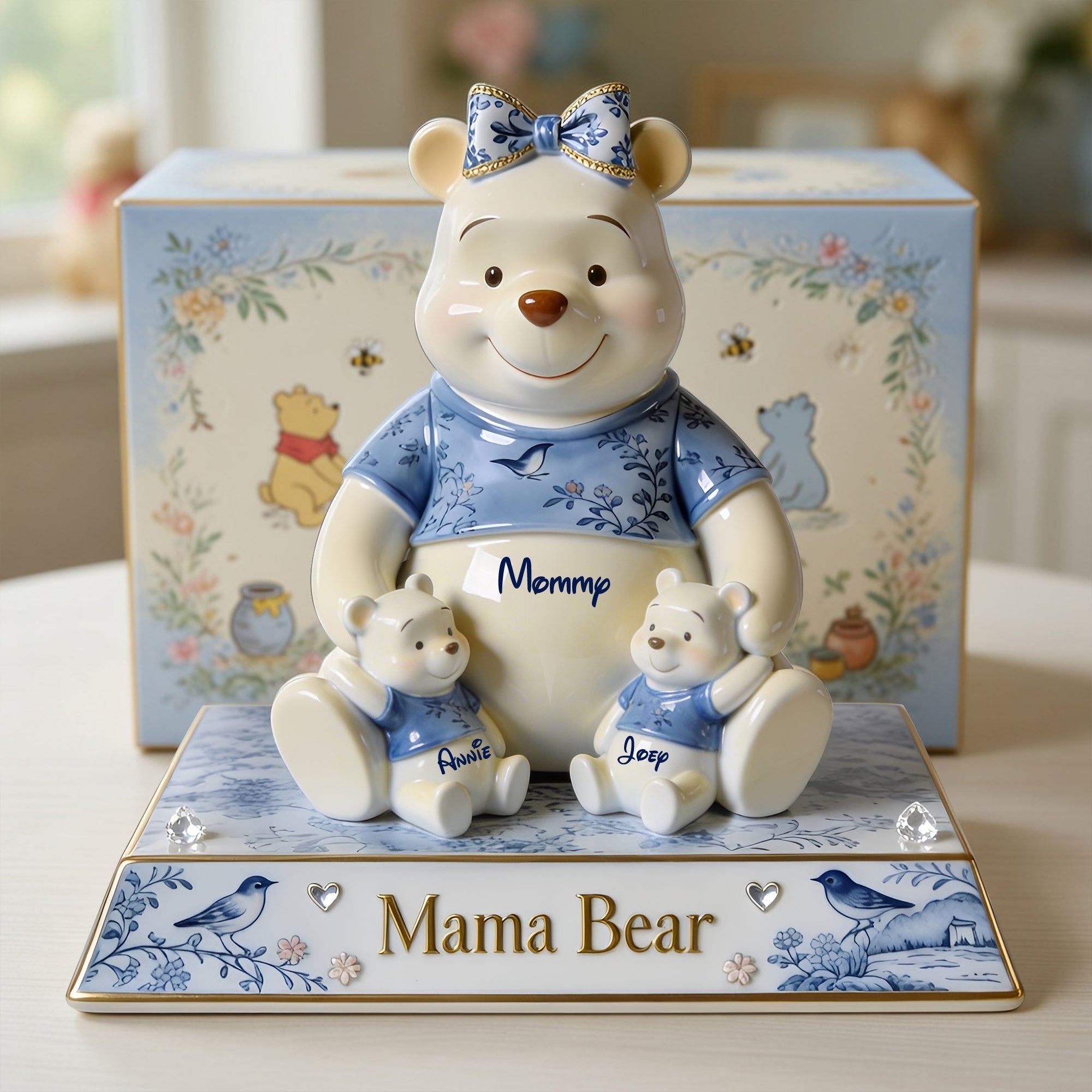 Personalized Mama Bear Acrylic Plaque Custom Gift for Mom