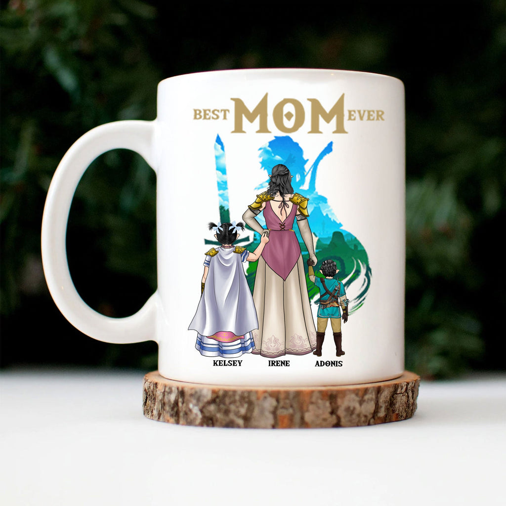 Personalized Ceramic Mug Best Mom Ever Gift Idea | Zelda Theme