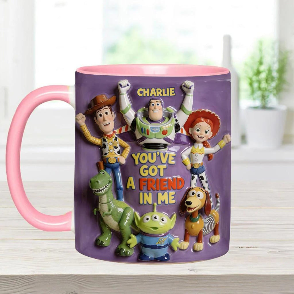 Personalized Toy Story Accent Mug with Custom Name Gift for Kids