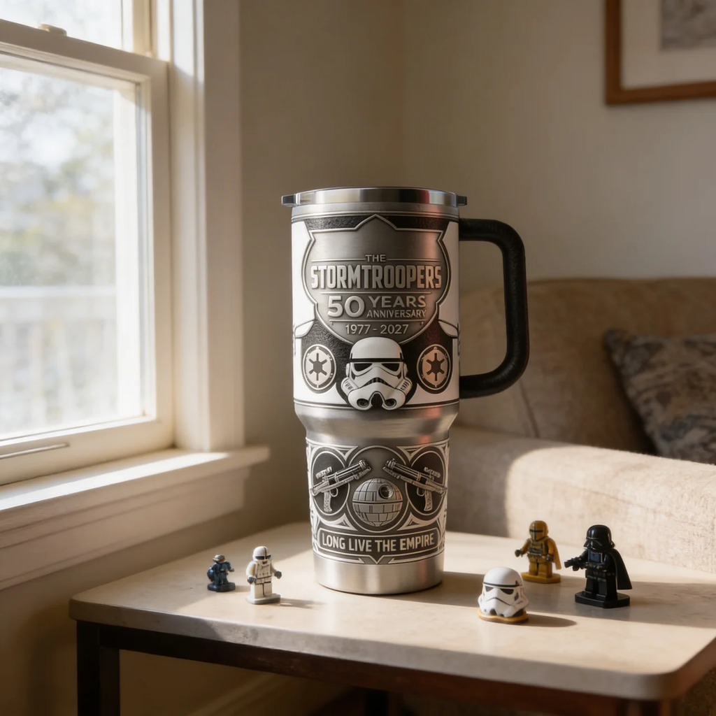 Personalized 50th Anniversary Tumbler for Movie Fans - Custom Drinkware