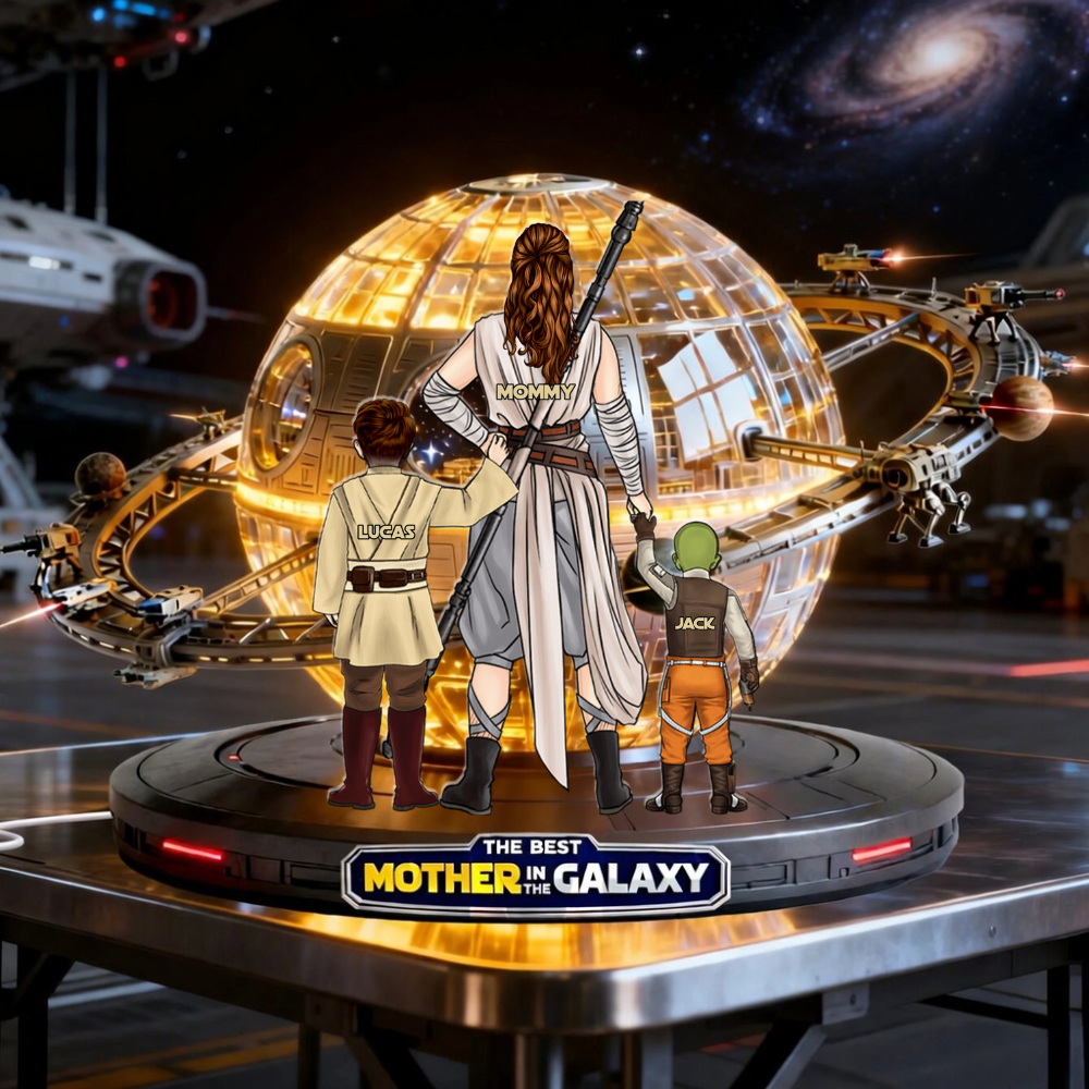 Personalized Acrylic Light Box Gift for Mom - Cosmic Adventure Acrylic Light Box GradoCreations