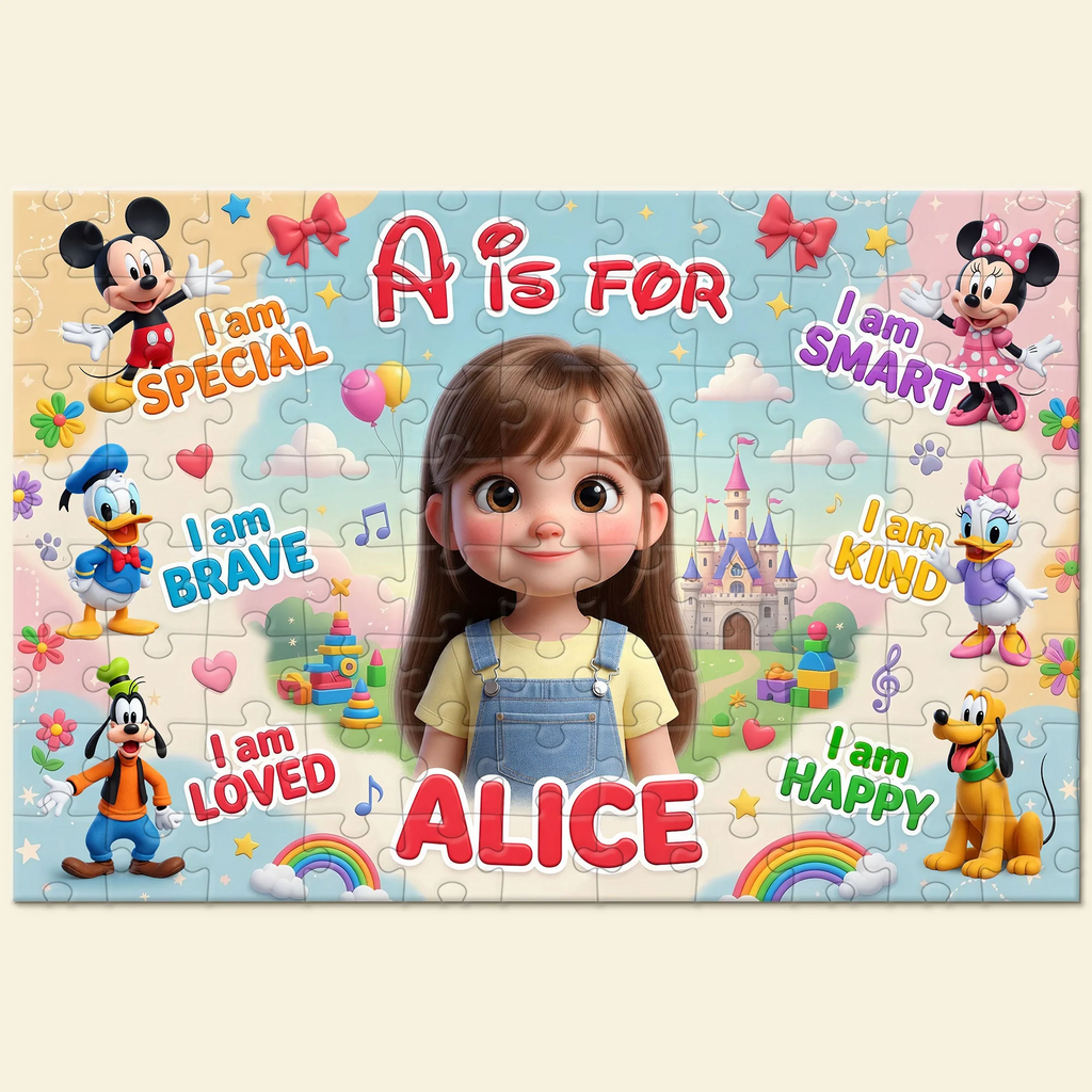 Personalized Photo Puzzle Custom Name Gift for Kids Magical Experience