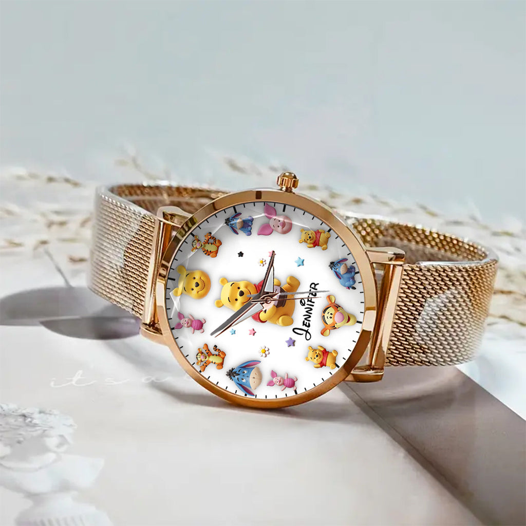 Personalized Winnie the Pooh Women’s Hand Watch Gift for Her
