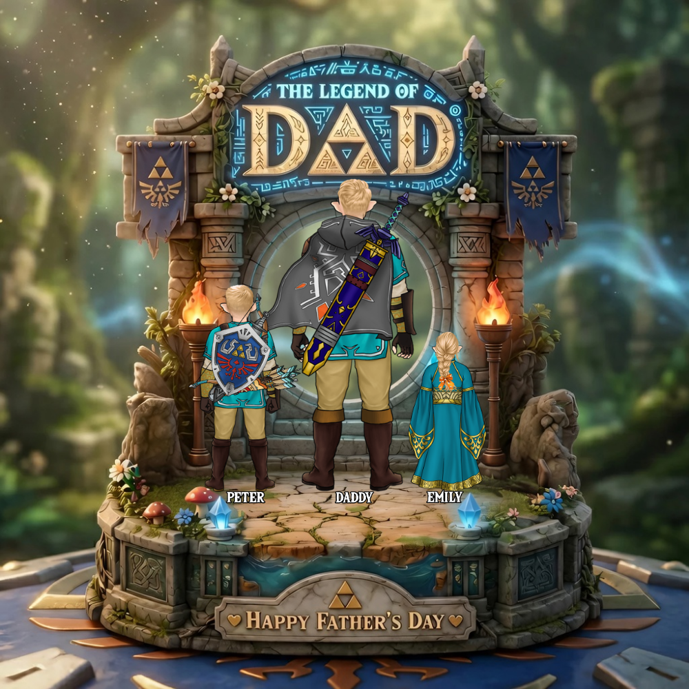Personalized Acrylic Plaque Legend of Dad Custom Gift for Him