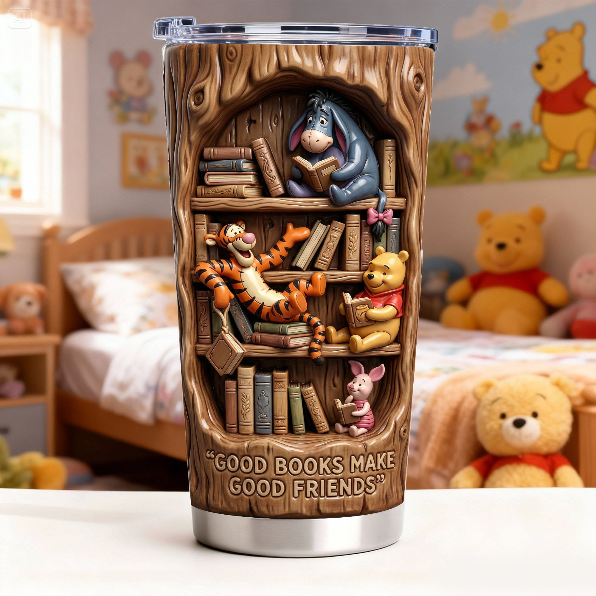 Personalized Tumbler Good Books Make Good Friends Gift for Book Lovers