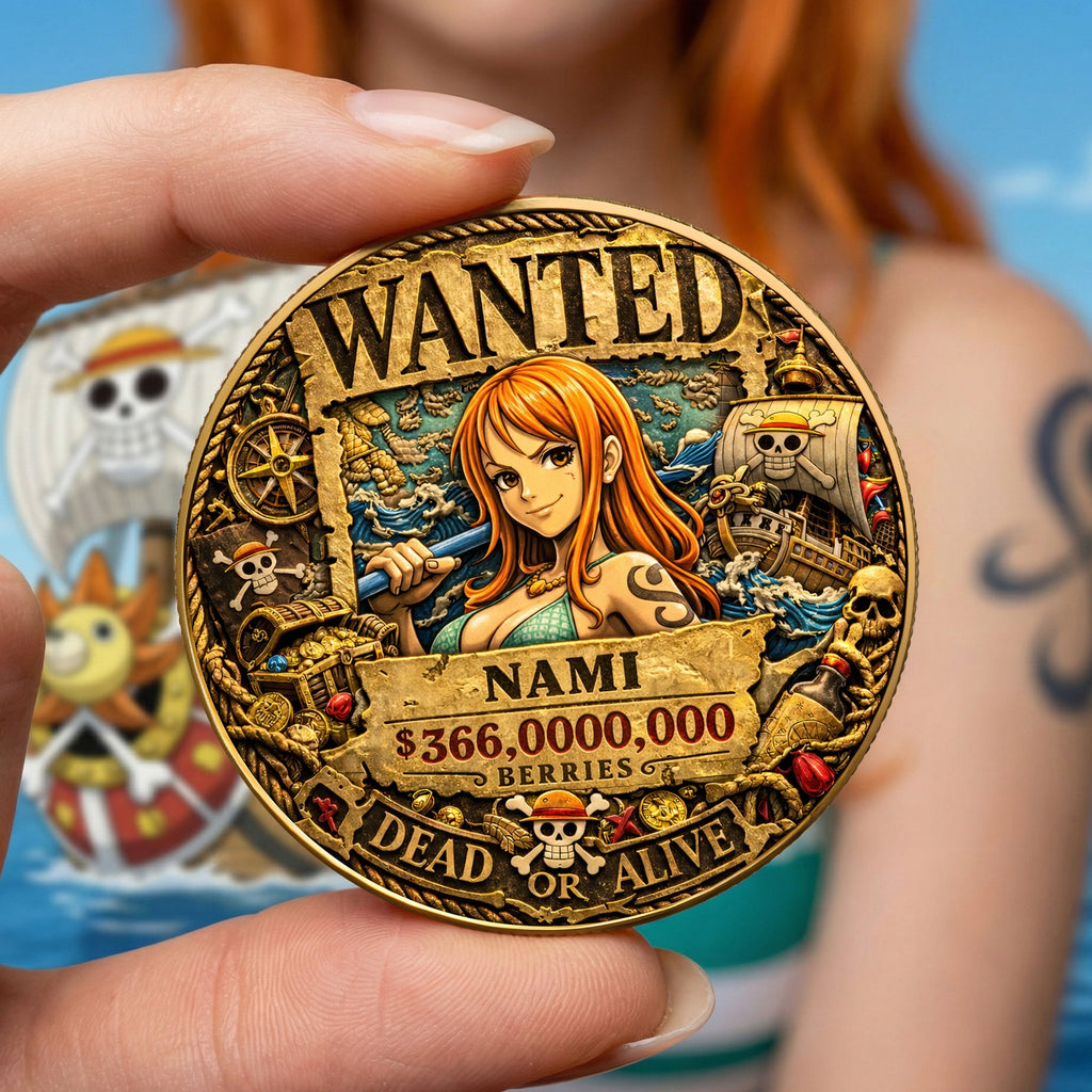 Personalized Roronora Zoro Commemorative Metal Coin Gift for Fans