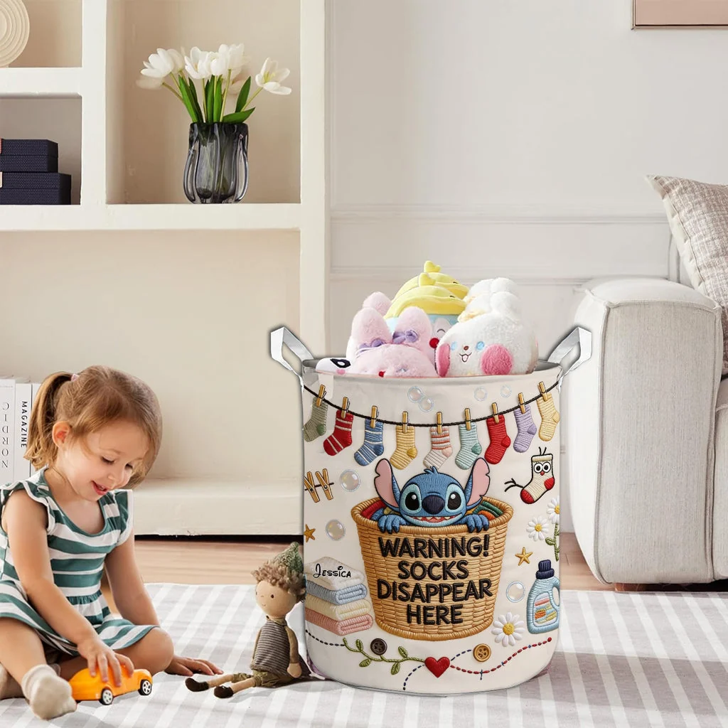 Personalized Quilted Laundry Basket Custom Design Gift for Mom Quilted Laundry Basket GradoCreations