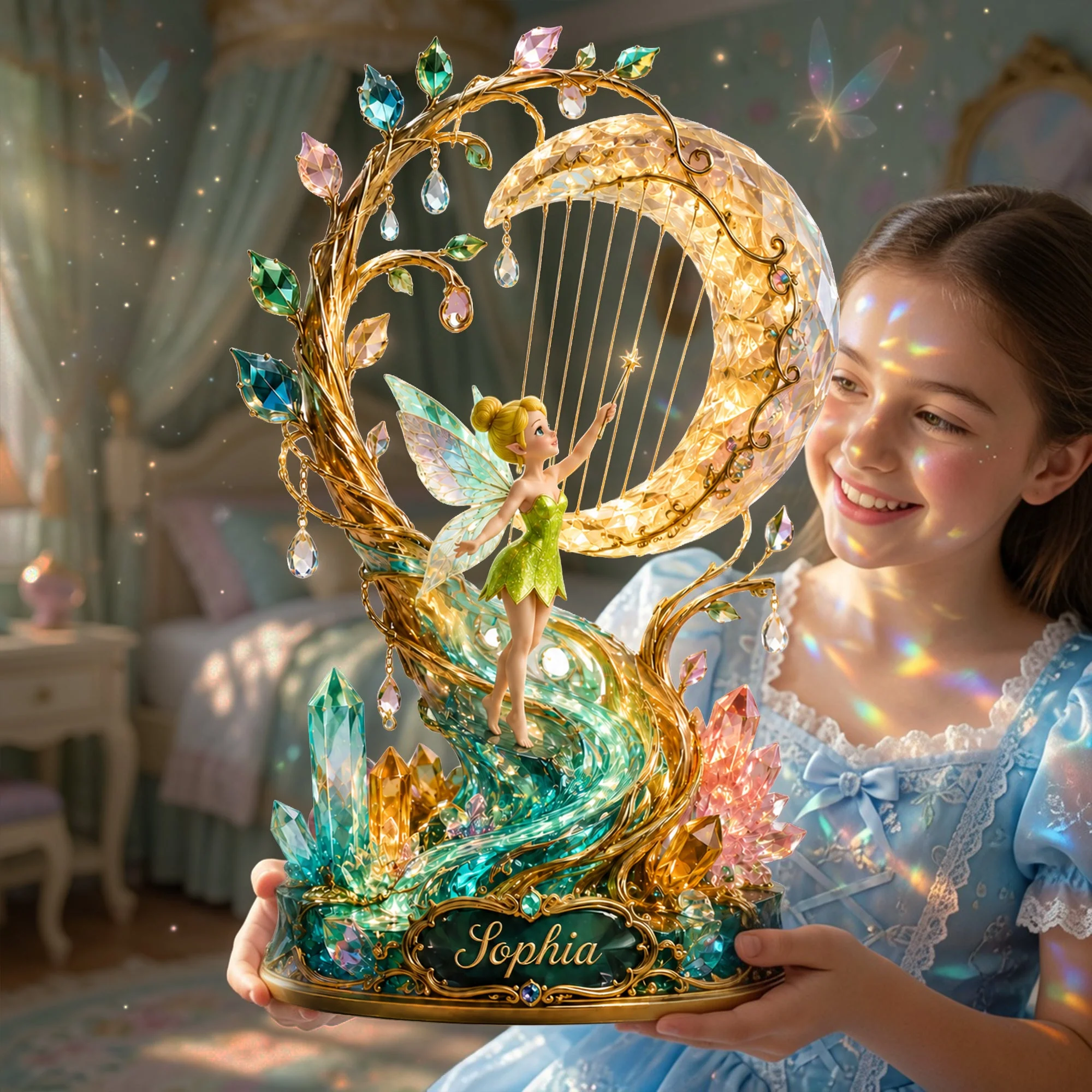 Personalized Acrylic Fairy Plaque Custom Gift for Daughter Acrylic Plaque GradoCreations