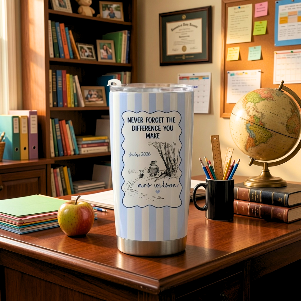 Personalized Teacher Tumbler Unique Thank You Gift for Her Tumbler GradoCreations