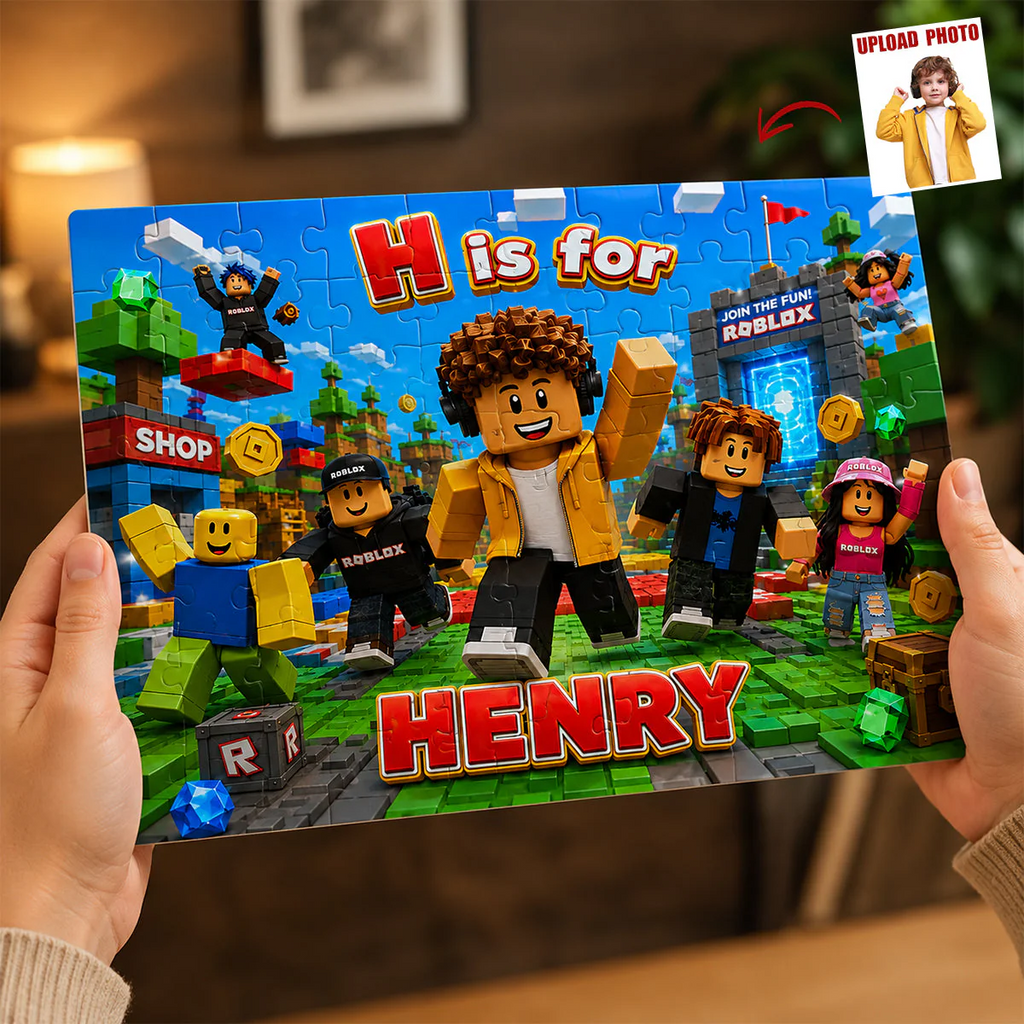 Personalized Custom Photo Puzzle for Kids - Unique Gift Idea Puzzle GradoCreations