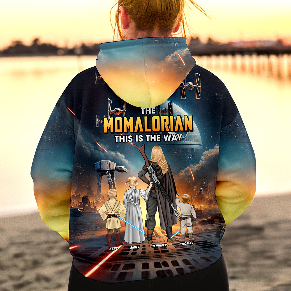 Personalized The Momalorian All Over Shirt Gift for Mom - Unique Design