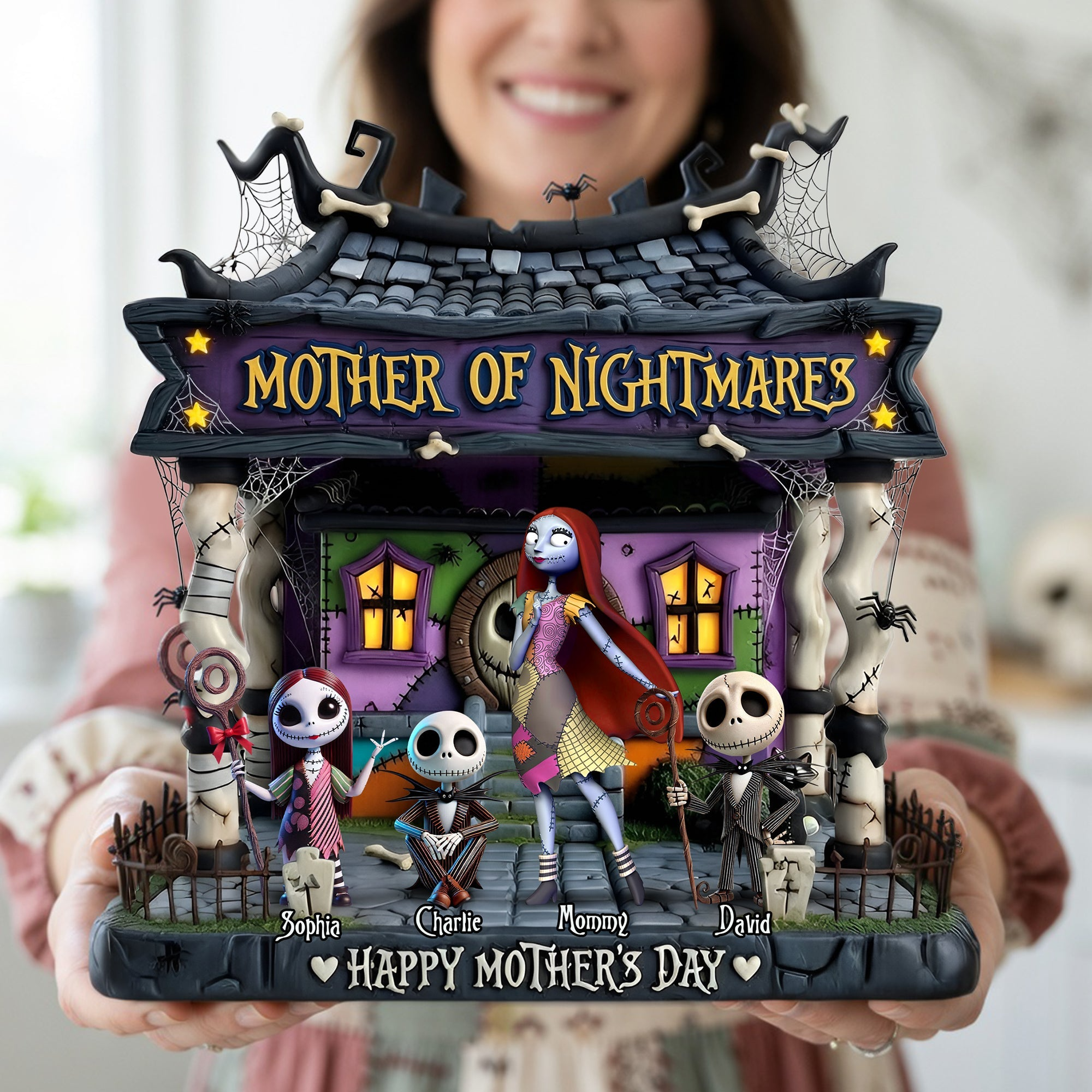 Personalized Spooky Mother Of Nightmares Acrylic Plaque Gift for Mom