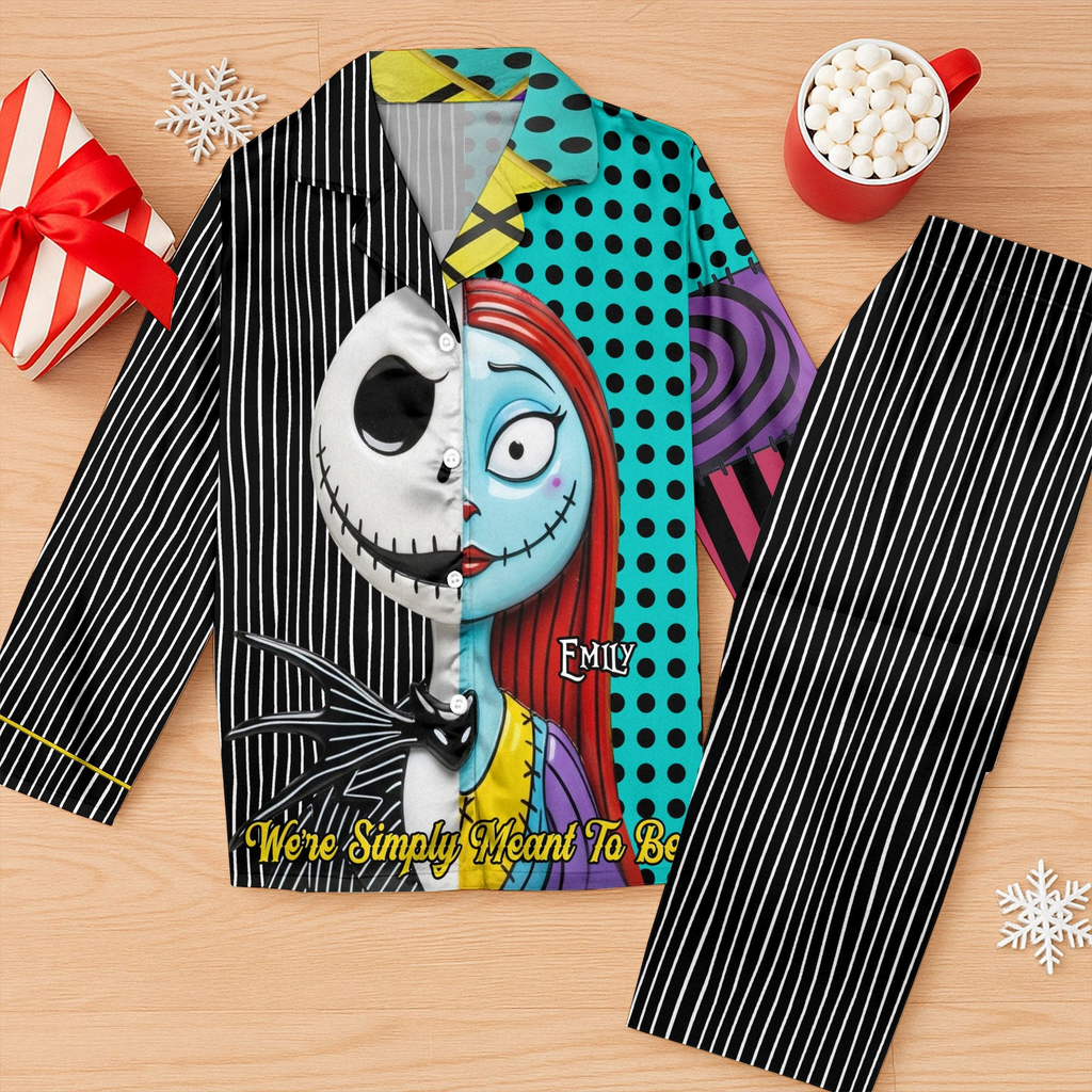 Personalized Couple Pajamas We're Simply Meant To Be Christmas Gift