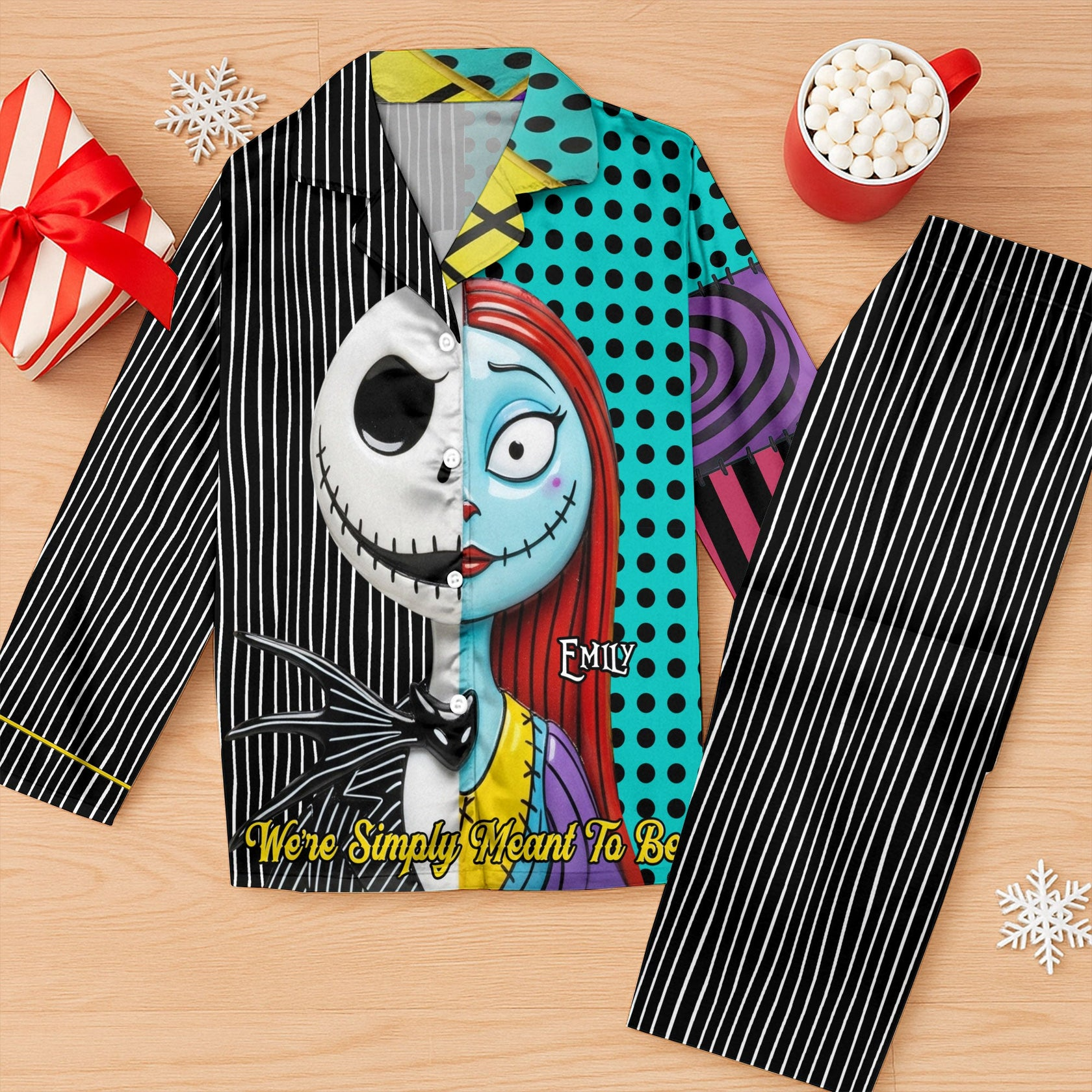 Personalized Couple Pajamas We're Simply Meant To Be Christmas Gift