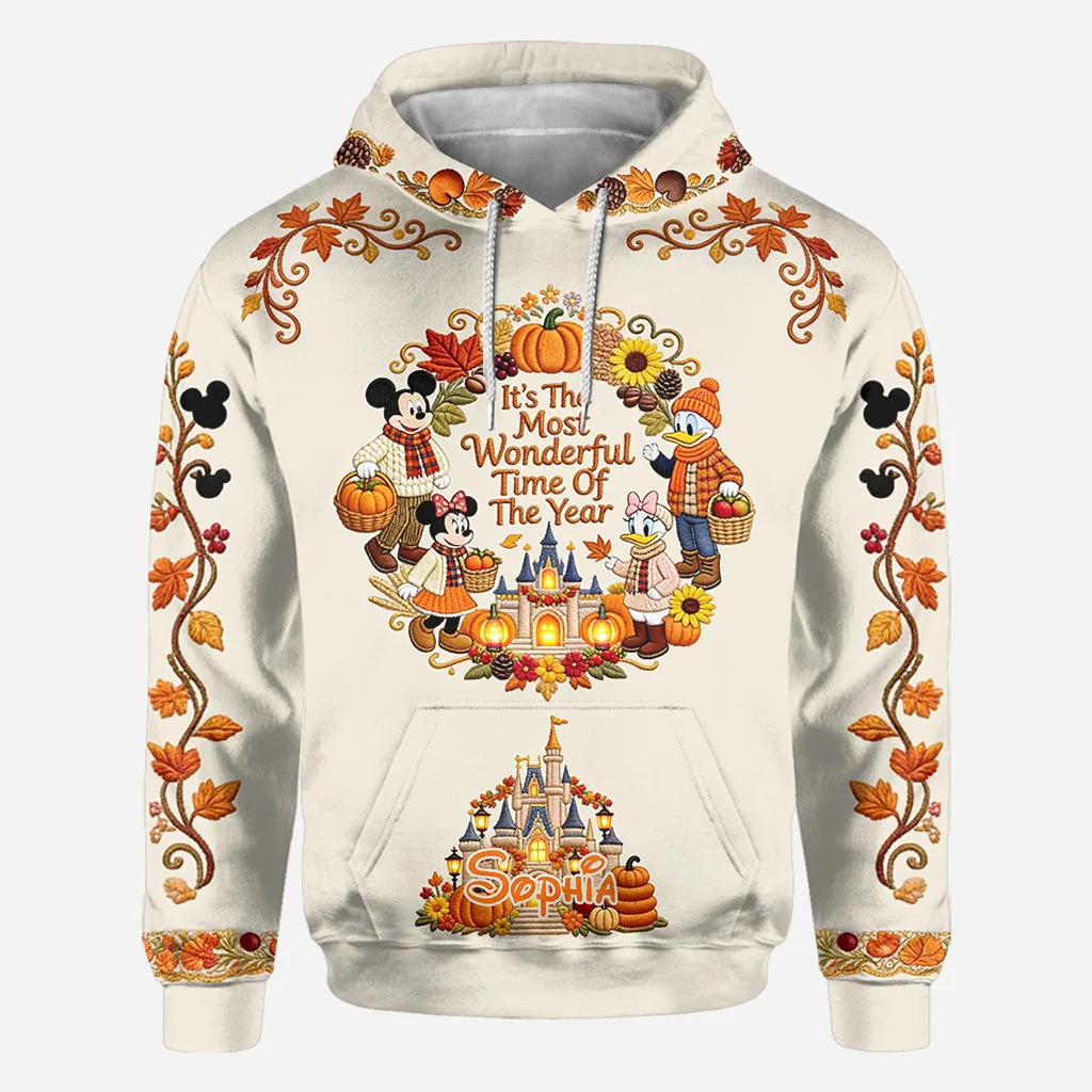 Personalized Fall All Over Shirt with Autumn Design Gift for Movie Fans AOP Shirt GradoCreations