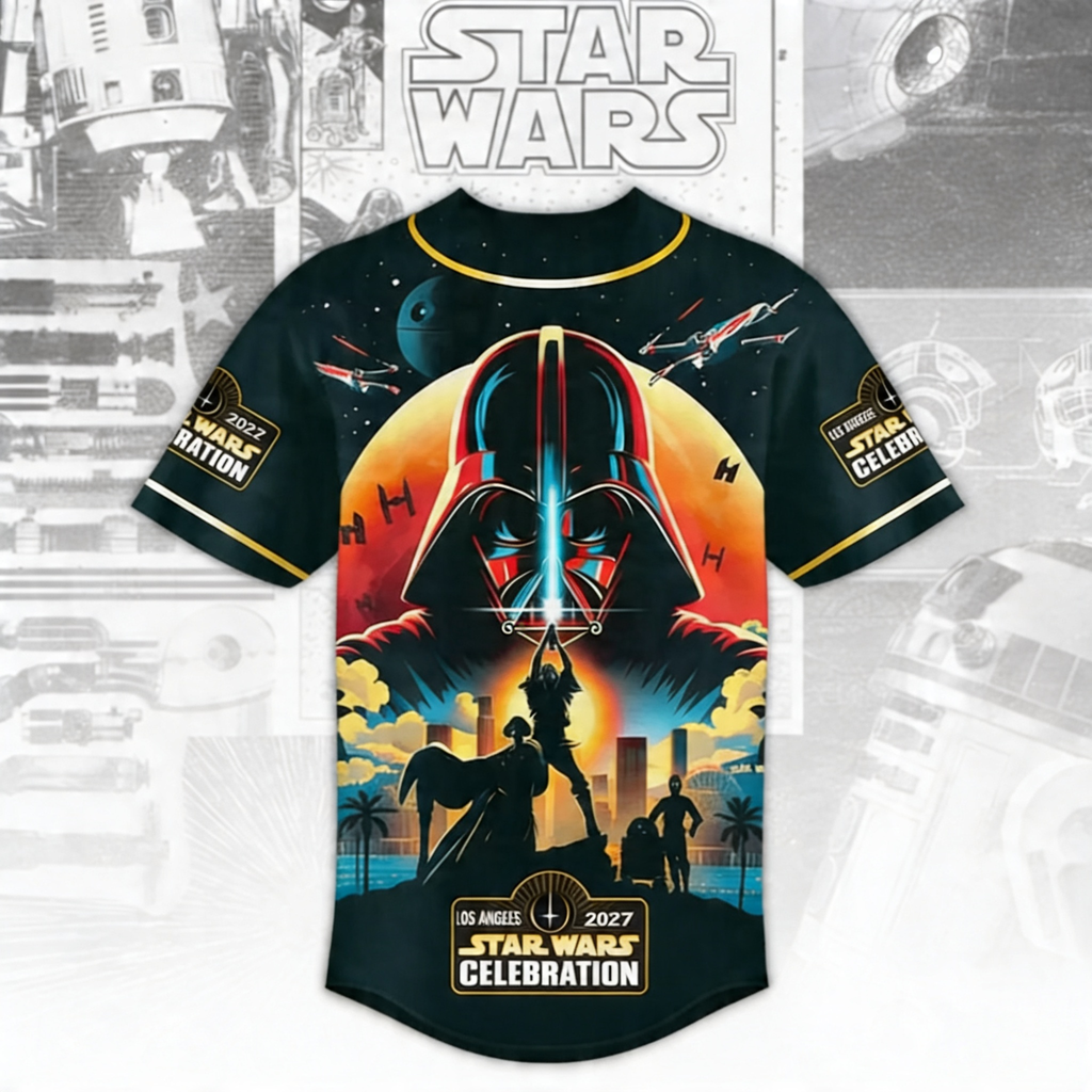 Personalized Baseball Jersey 50th Anniversary Star Wars Gift for Movie Fans