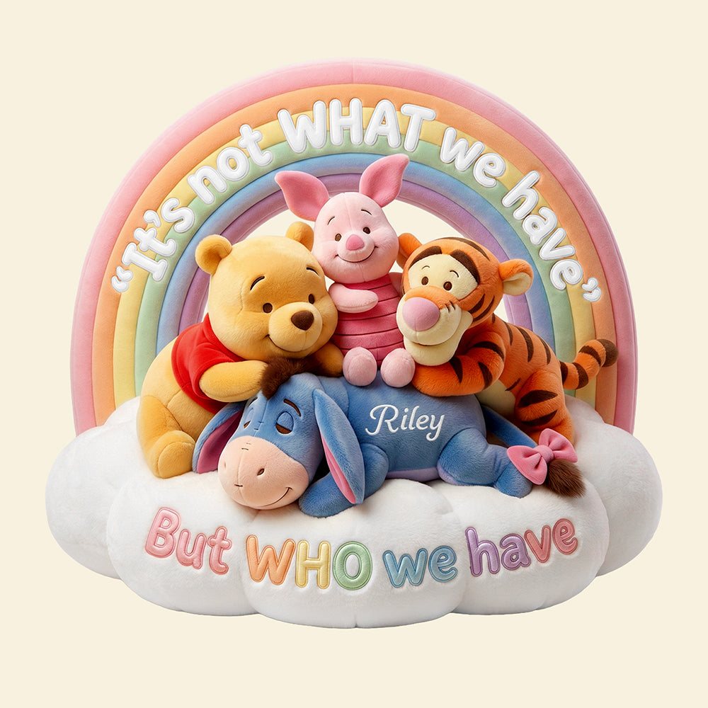 Personalized Winnie the Pooh Custom Shaped Pillow Gift for Kids
