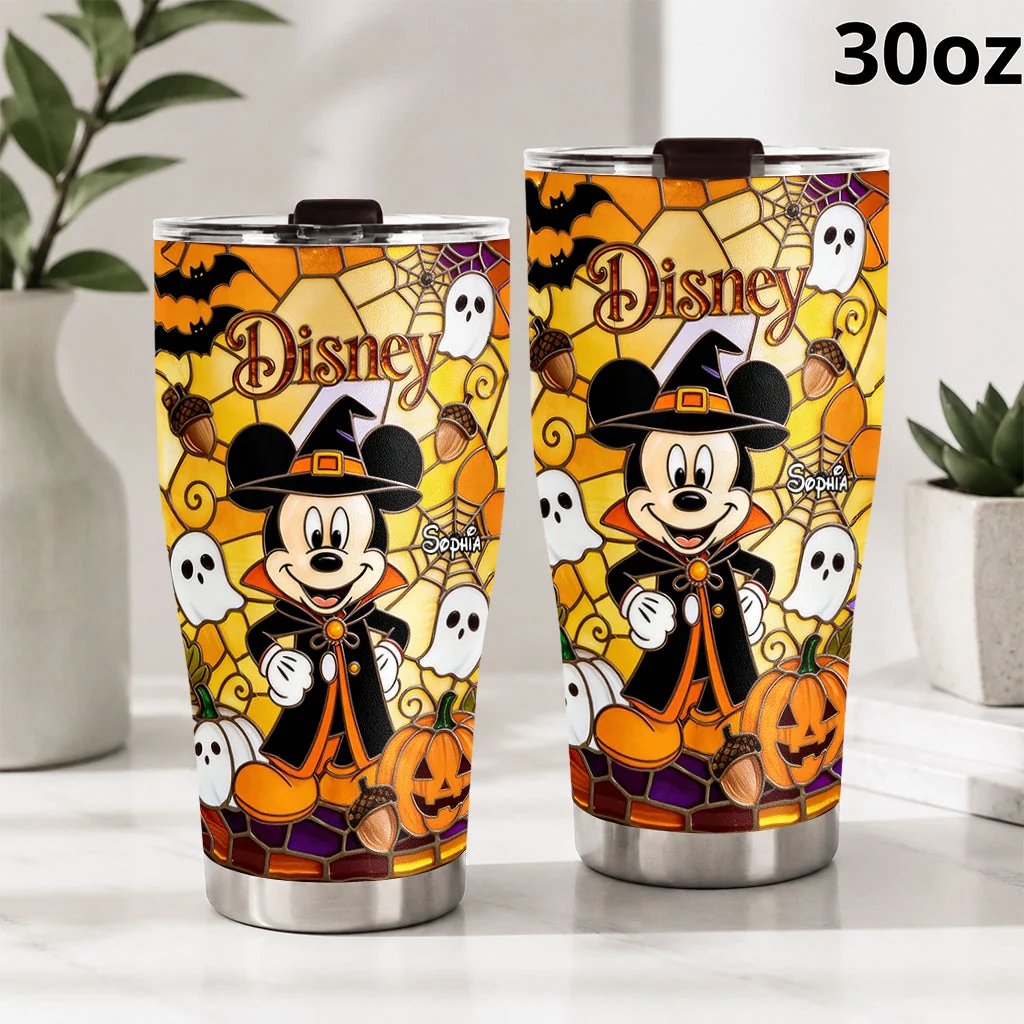 Personalized Halloween Tumbler with Disney Characters for Her Tumbler GradoCreations