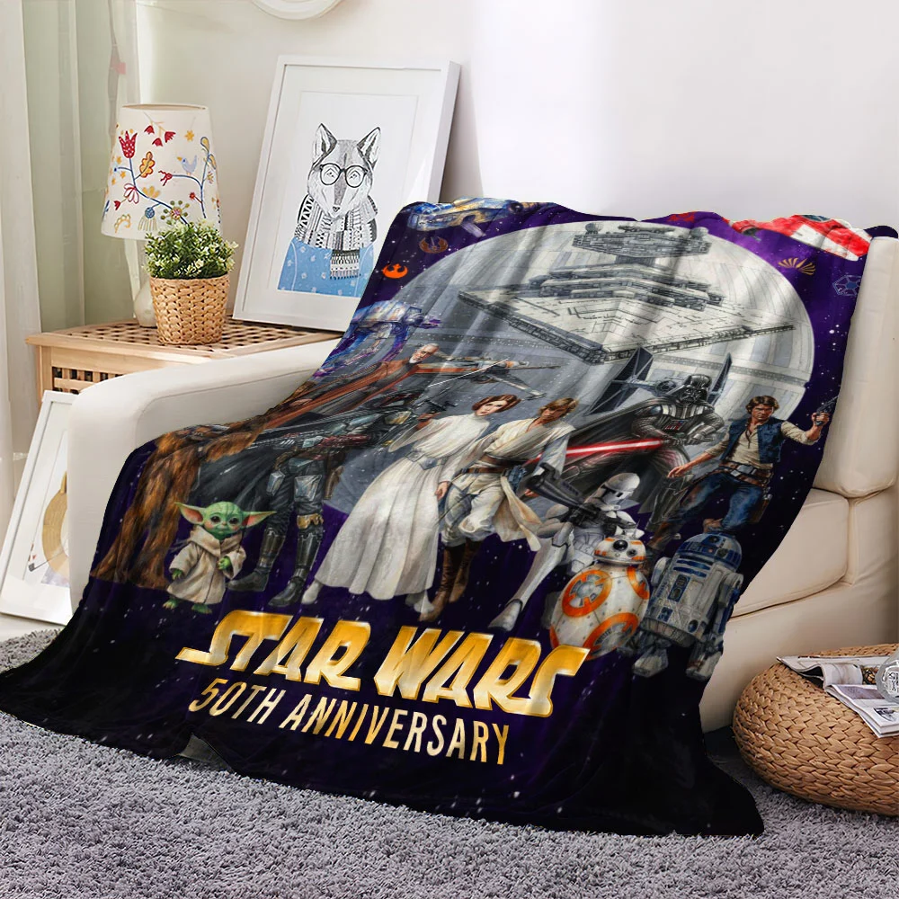 Personalized Star Wars 50th Anniversary Blanket Custom Name Gift for Him/Her Blanket GradoCreations