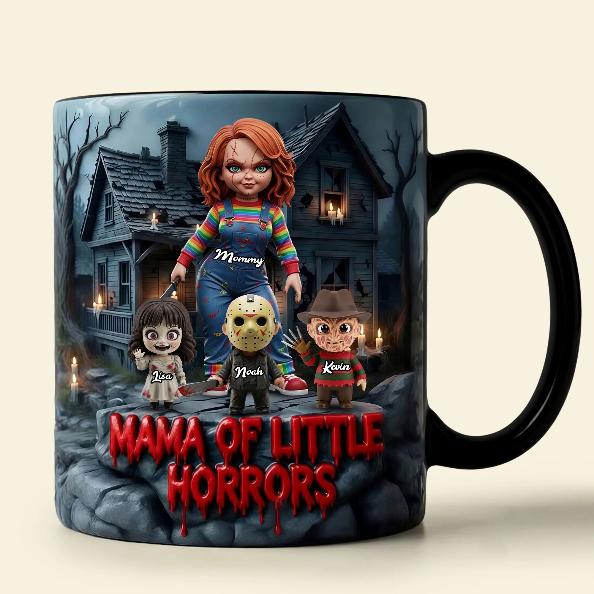Personalized Halloween Coffee Mug for Mom | Mama of Little Horrors Mug GradoCreations